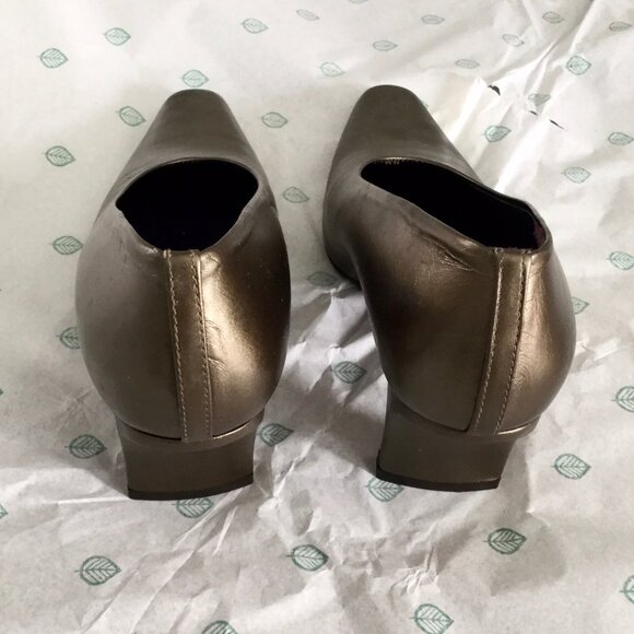 Donald J. Pliner Bronze Heels - Picture 3 of 5